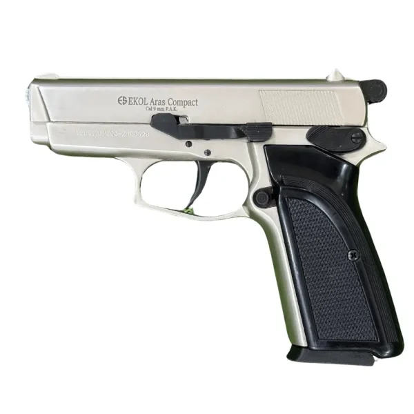 Ekol Aras Compact cal 9mm P.A.K Blank Gun Chrome