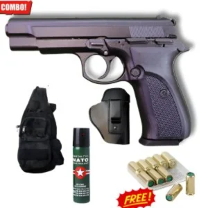 SUR ANSAR 571 BLANK GUN Combo with Holster, Bag, Pepper Spray, and 10 Blanks