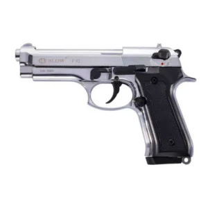 Blow F92 Mate Chrome Blank Gun - Premium Self-Defense Tool