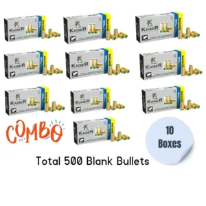 Kaiser 9mm Blank Cartridges – Box of 10