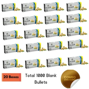 Kaiser 9mm Blank Cartridges, Blank Bullets – Box of 20