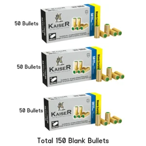 Kaiser 9mm Blank Cartridges – Box of 3