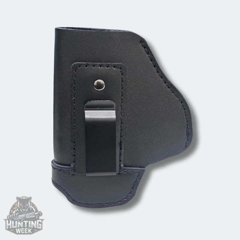 Black leather gun Holster